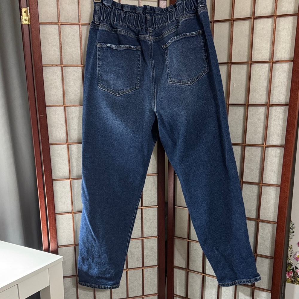 wild fable Blue Denim Jeans with Yellow Stitching Inseam 25 inches - Picture 3 of 5